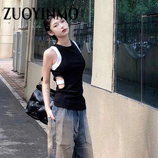 ZUOYINMO Áo 2 dây áo ba lỗ Thời trang hàn quốc dramatic Gợi cảm Fashion thông thường WCS2440X8U 17Z240422