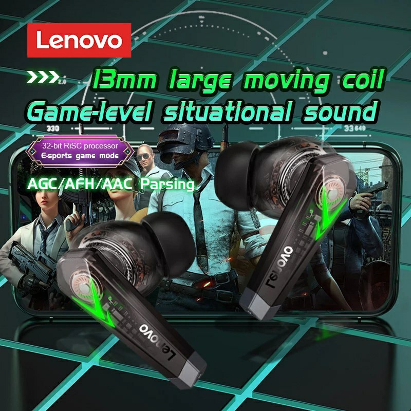 Tai nghe chơi game Bluetooth Lenovo LP6 Chống ồn thông minh Độ trễ thấp Tuổi thọ pin dài Bluetooth không thấm nước 5.0 | BigBuy360 - bigbuy360.vn