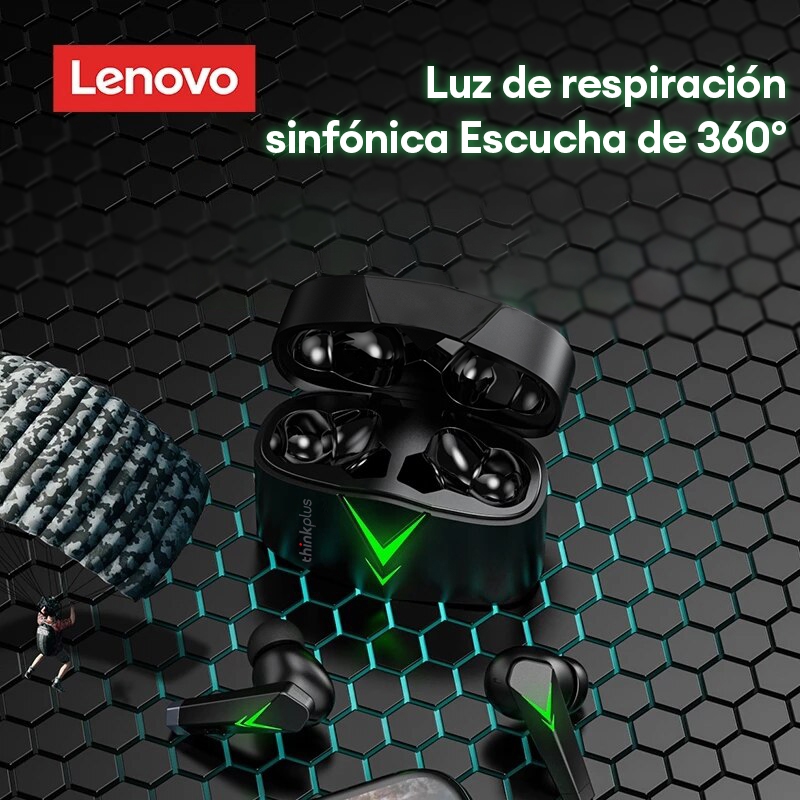 Tai nghe chơi game Bluetooth Lenovo LP6 Chống ồn thông minh Độ trễ thấp Tuổi thọ pin dài Bluetooth không thấm nước 5.0 | BigBuy360 - bigbuy360.vn