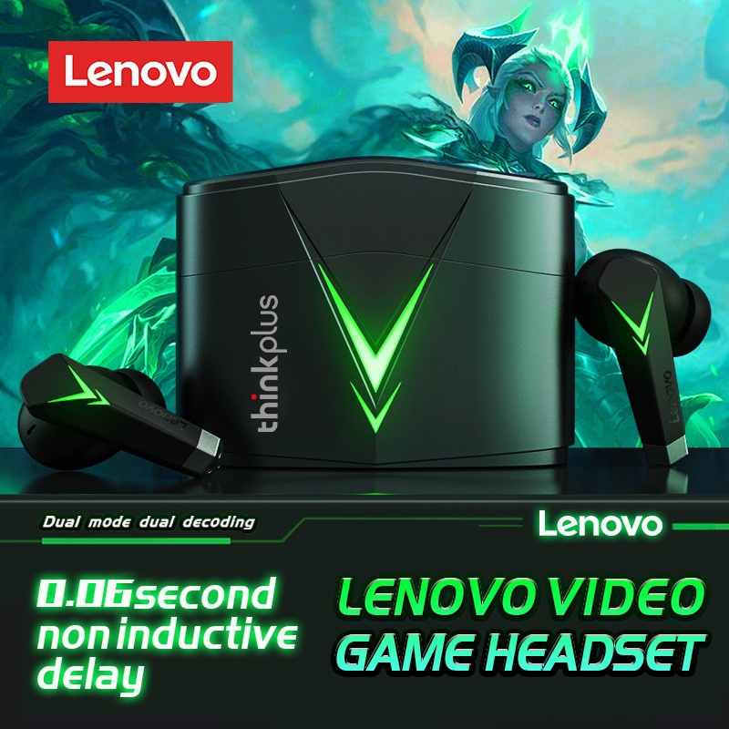 Tai nghe chơi game Bluetooth Lenovo LP6 Chống ồn thông minh Độ trễ thấp Tuổi thọ pin dài Bluetooth không thấm nước 5.0 | BigBuy360 - bigbuy360.vn