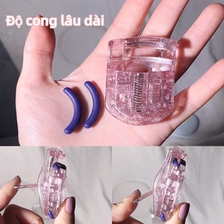 Kẹp mi cong góc rộng lấp lánh cho người mới bắt đầu
