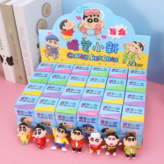 24 Crayon Shin-chan búp bê mù hộp búp bê dễ thương hộp mù đồ chơi trẻ em anime ngoại vi