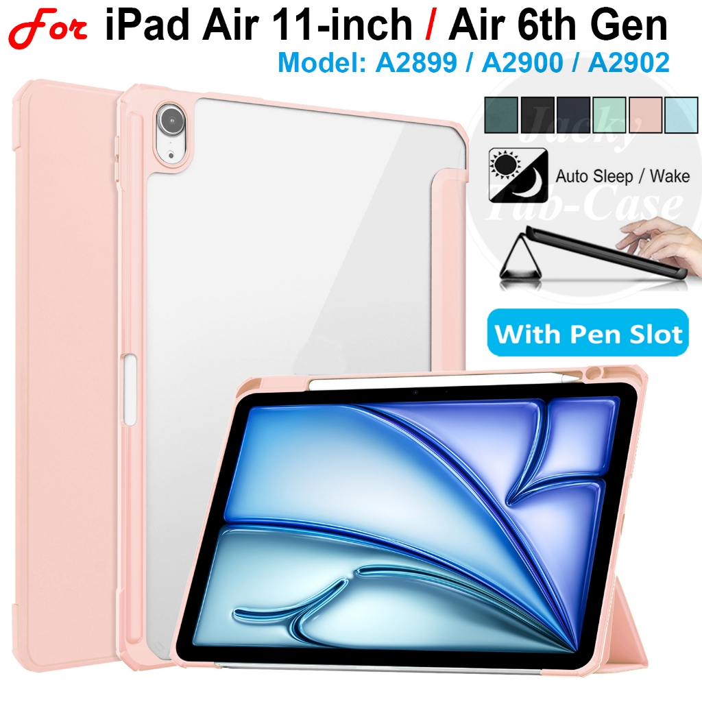 Dành cho iPad Air 11 inch (M3) 2025 (M2) 2024 Air7 Air6 thế hệ thứ 6 A2899 A2900 A2902 A3267 Bao da 