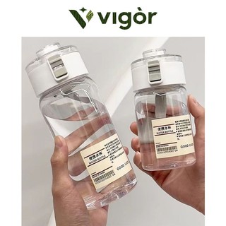 VIGOR丨Cốc Nước Nhựa Muji Giá Trị Cao Đơn Giản Tiện Dụng Cốc Di Động Chống Sốc PC Có Tách Trà Nam Nữ Tay Cầm Cốc Quảng Cáo
