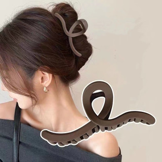 Kẹp Cá Mập Melade Thiết Kế Sense Line Feel Hàn Quốc Đơn Giản ins Tính Khí Phù Hợp Với Kẹp Lấy Lớn Không Kim Loại Acrylic Phụ Kiện Tóc