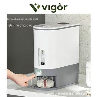 VIGOR丨Thùng đựng gạo, Hộp đựng gạo dung tích lớn chống côn trùng kín, Hộp đựng thức ăn cho chó mèo