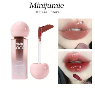 Son Bóng Pink coco bột nhỏ bóng gương tráng men Dưỡng Ẩm Bắt Sáng