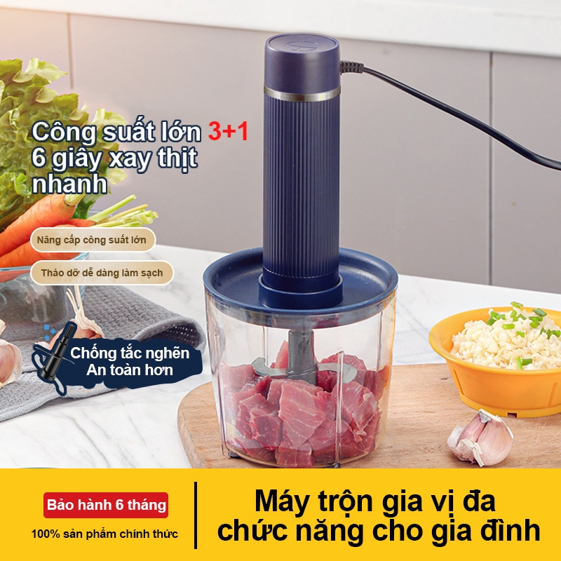 Máy Xay Thịt Đa Năng 250W MODONG - Xay Gia Vị Tỏi Ớt Nhà Bếp, Xay Đồ Ăn Dặm Cho Bé, 5 Cối Xay Riêng. Bảo Hành 24 Tháng Máy xay thịt gia đình chuẩn bị bữa ăn gia vị Máy nấu ăn đa chức năng Máy nhồi điện Máy xay thực phẩm Máy bổ sung thịt băm