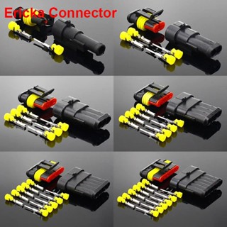 1 Bộ 2 pin 1 / 2 / 3 / 4 / 5 / 6 chân Cách AMP Siêu seal Đầu nối dây điện chống nước Cắm cho đầu nối chống nước ô tô