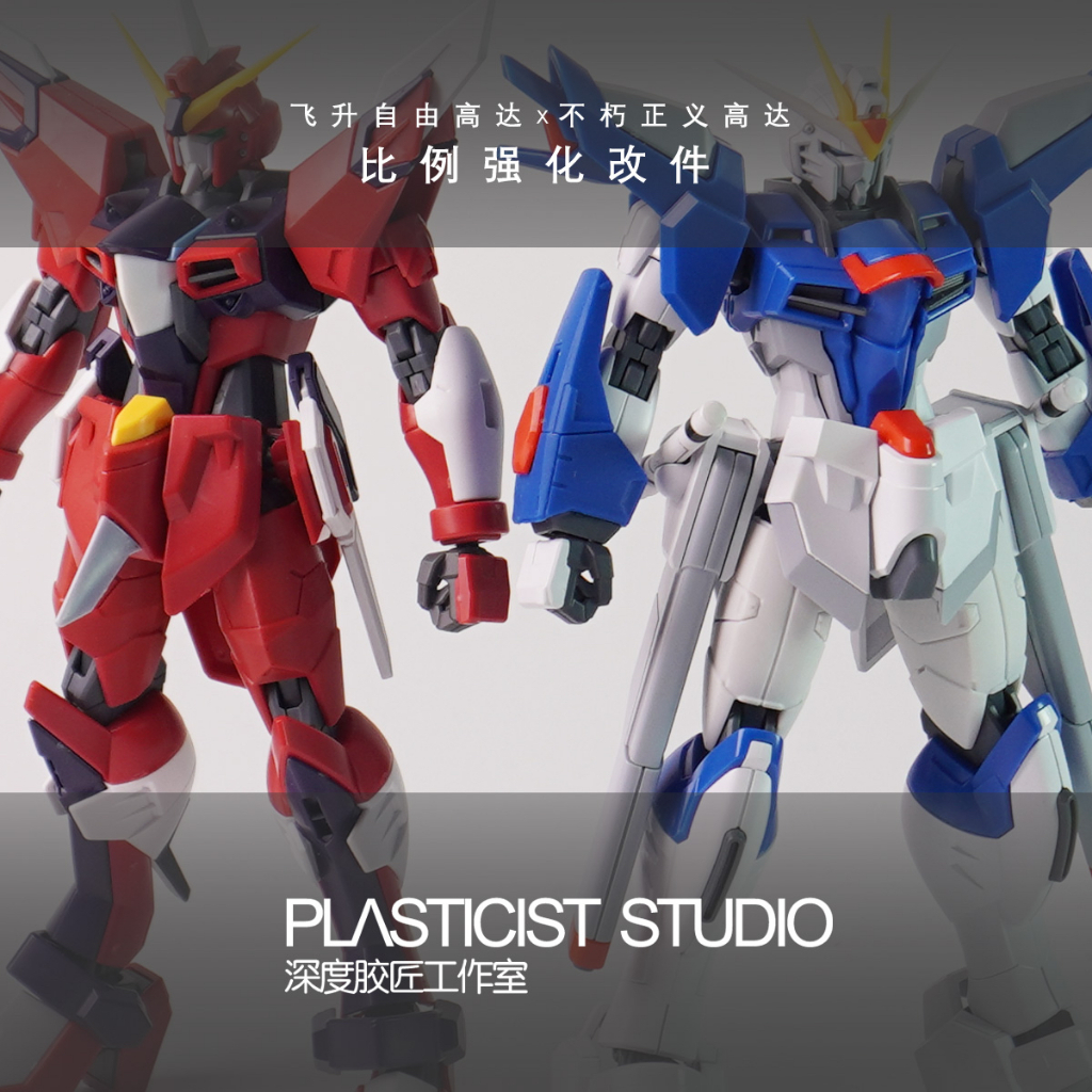 NHỰA STUDIO HG 1 / 144 Rising Freedom Immortal Justice Sửa đổi in 3D