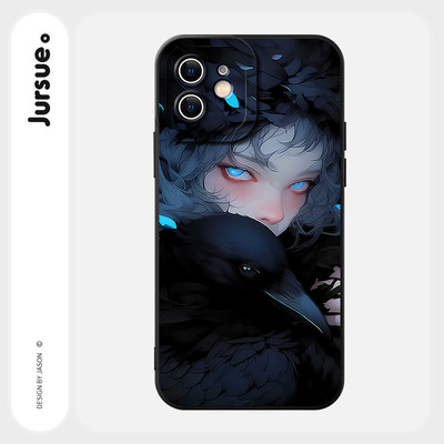 Ốp lưng JURSUE mềm chống sốc nam ngầu độc lạ ngộ nghĩnh cho iPhone 16 15 14 13 12 11 Pro Max SE 2020 X XR XS 8 7 ip kute G10101Q