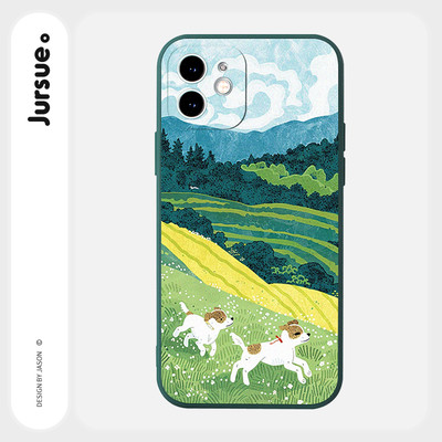Ốp lưng JURSUE mềm độc lạ dễ thương đẹp chống sốc cho iPhone 17 16 15 14 13 12 11 Pro Max SE 2020 X XR XS ip 8 7 Plus kute L032Q