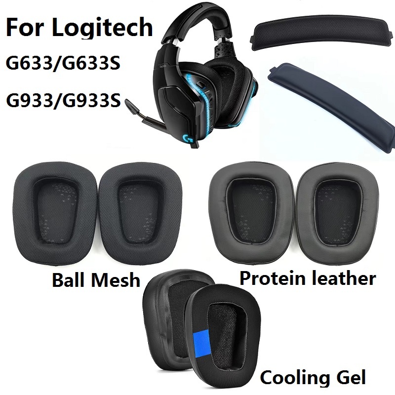 Đệm thay thế cho tai nghe Logitech G633 / G633S / G933 / G933S / G533 / G935 / G635 / G433 / G433 / 