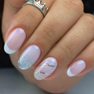 YADORNOS Bộ 24 móng tay giả phong cách sành điệu cho nữ