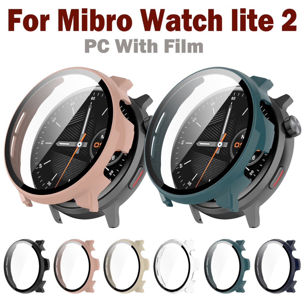 Dành Cho Mibro Watch Lite 2 PC Vỏ Cứng Đồng Hồ Thông Minh Vỏ Kính Phim Bảo Vệ Màn Hình Cản Cho Mibro