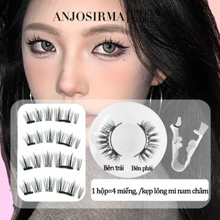  ANJOSIRMA Cặp lông mi mi giả 3d tự dính không cần keo dán dùng nối mi chuyên nghiệp