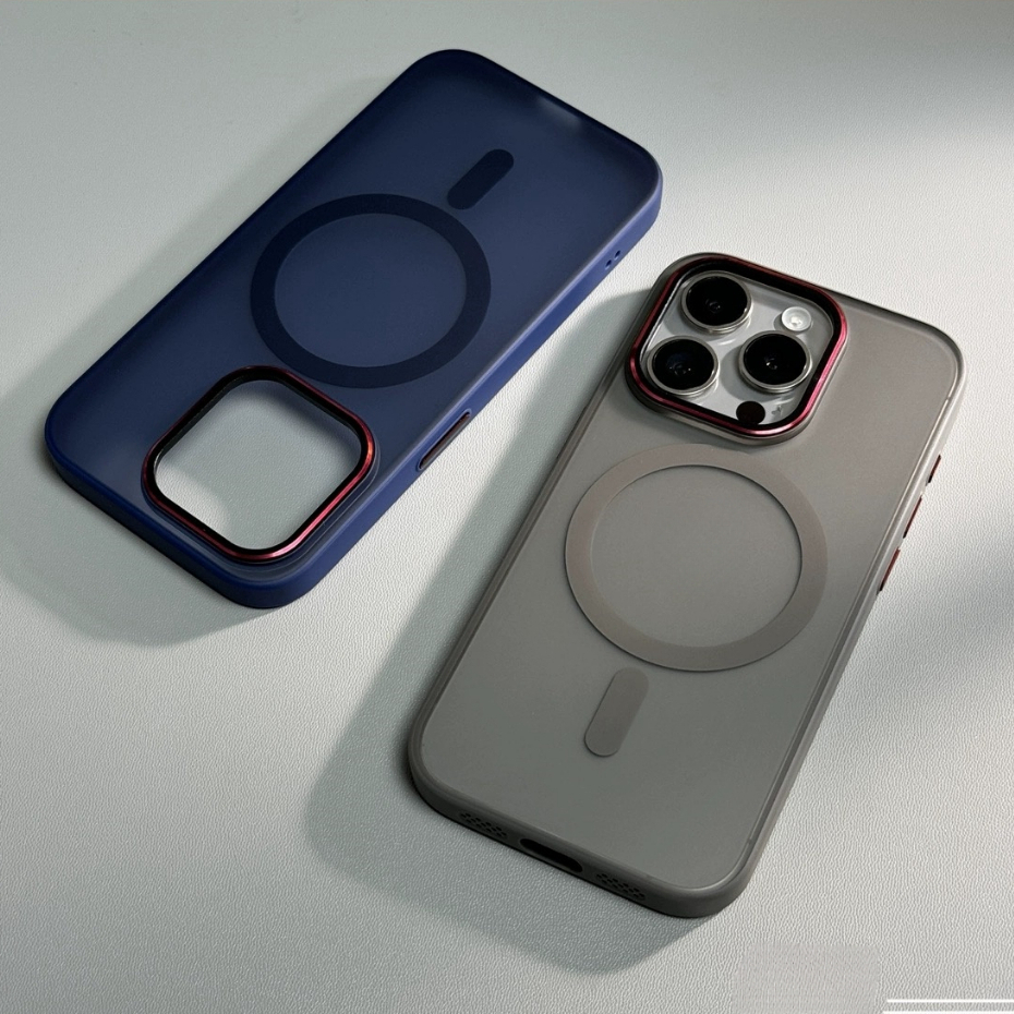 【Matte acrylic hard case/Blue】Ốp lưng compatible for iPhone 15 14 13 12 11 case