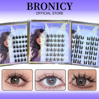 Bronicy Lông mi giả không keo Mi Giả Sunflower tự dính(10-12mm) Mắt To Tự Nhiên Mi Cụm Dễ Dùng