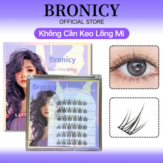 BRONICY Lông Mi Giả Không Cần Keo Lười Hướng Dương Tự Nhiên Tự Dính Truyện Tranh Tái Sử Dụng Dễ Dán