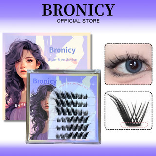 BRONICY Lông Mi Giả Tự Nhiên Mắt Cáo Tự Dính Truyện Tranh Tái Sử Dụng Dễ Dán Mềm Mại Gửi Keo