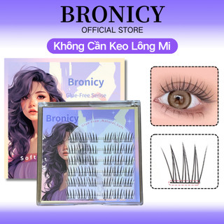 BRONICY Lông Mi Giả Không Cần Keo Hàn Quốc Nhóm Cô Gái Tự Nhiên Tự Dính Lông Mi Manga Mô Phỏng Tái Sử Dụng Dễ Dán
