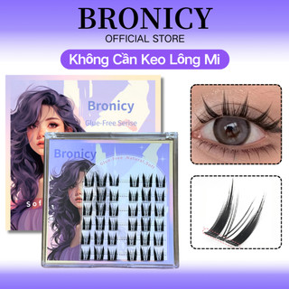 BRONICY Lông Mi Giả Không Cần Keo Tự Dính Truyện Tranh Tự Nhiên Lông Mi Mô Phỏng Tái Sử Dụng Dễ Dán Cho Người Mới