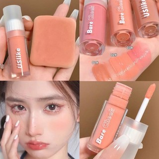 USLIKE 3 màu Má hồng dạng lỏng màu nude trang điểm tự nhiên lâu trôi