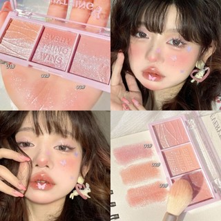 Phấn Mắt/Bảng phấn má 3 Trong 1 Làm Nổi Bật Họa Tiết Ngọc Trai Tự Nhiên 3 Màu