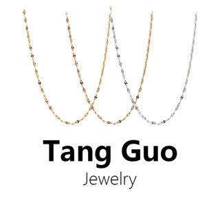 Không Phai Màu Thép Titan Môi Vòng Cổ Mạ Điện K Vàng Thép Không Gỉ Đơn Giản Thời Trang Dây Xích Đơn DIY Phụ Kiện Trang Sức