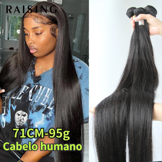  Raising Thẳng Tóc Con Người Gói 1 Miếng Màu Đen Tự Nhiên Giá Rẻ Remy Phần Mở Rộng Tóc Con Người 8-36 Inch Nhà Cung Cấp Bán Buôn Tóc 