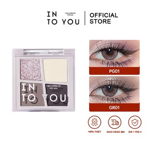 INTO YOU Bảng Mắt Bốn Màu Thiết Kế Mới Cân Đối Tông Da
