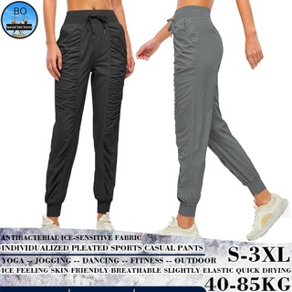 Bossport S-3XL Mỏng Rời Plus Kích Thước Chạy Bộ Túi Tập Yoga Quần Nỉ Quần Jogger Thoáng Khí Quần Chạy Bộ Rời-Fit Quần Tập Thể Dục