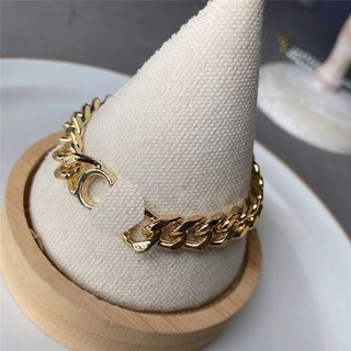Vòng Tay / Vòng Cổ Bằng Thép Titan Không Gỉ Mặt Chữ CD Phong Cách Hàn Quốc Hàng Mới Bán Chạy Dành Cho Bạn Nữ