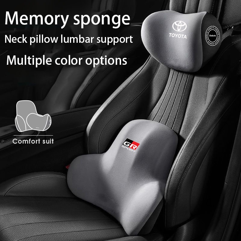 Xe Toyota Bốn Mùa Đa Năng Nhớ Cotton Eo Đệm Tựa Lưng
