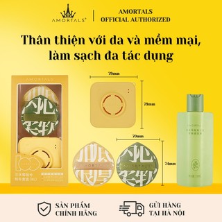 100 điểm bông mút + bông tẩy trang kết hợp Amortals phong cách tùy chọn kem nền dạng lỏng siêu mềm không ăn mòn đặc biệt làm sạch bọt biển công cụ trang điểm cho phấn trang điểm giao hàng nhanh tận nơi