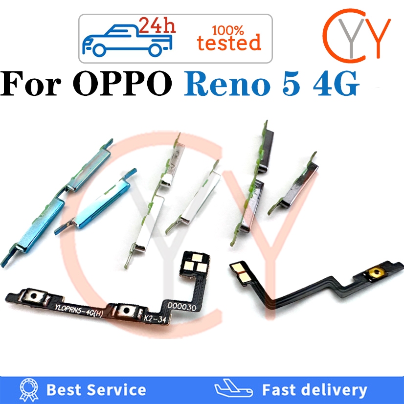 Nút âm lượng Công tắc nguồn Nút tắt Cáp mềm cho phụ tùng thay thế cáp OPPO Reno 5 4G CPH2159