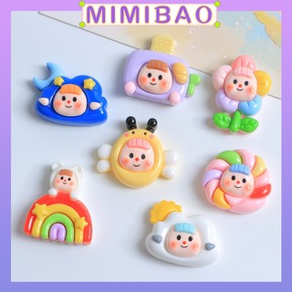 Dụng Cụ Charm Trang Trí Số Lượng Cô Gái Series Hoạt Hình Đám Mây Cầu Vồng Bé Gái Nhựa Phụ Kiện Kem Keo Tự Làm Tóc Mặt Dây Chuyền Epoxy Tủ Lạnh Dán Phụ Kiện Tóc Chất Liệu