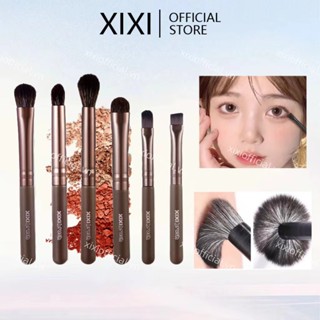 Bộ dụng cụ làm đẹp mắt XIXI Bộ cọ trang điểm sáu mảnh đa chức năng mini cầm tay siêu mềm nhỏ dụng cụ trang điểm NO. X777