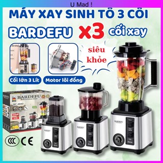 ( 3 Cối Xay ) Máy Xay Sinh Tố Công Nghiệp BARDEFU 3 Cối Xay, Máy Xay Đa Năng, Xay Thịt, Xay Hạt, Xay Ngũ Cốc Siêu Khỏe