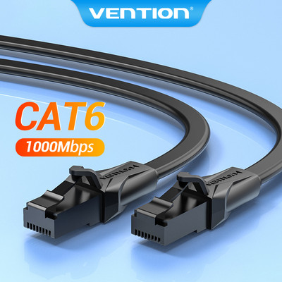 VENTION Thông gió, chiều dài 20 m.- 40 m., Cáp LAN, CAT 6, Cáp LAN tốc độ cao, CAT6 RJ45, cấp gigabit, cáp phẳng, chạy đầy đủ thông số kỹ thuật.