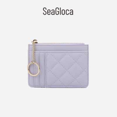 Seagloca Mới Túi Đựng Thẻ Cao Cấp Nhỏ Thơm Gió Ling Ge Nhiều Thẻ Vị Trí Thẻ Túi Dành Cho Nữ 1885