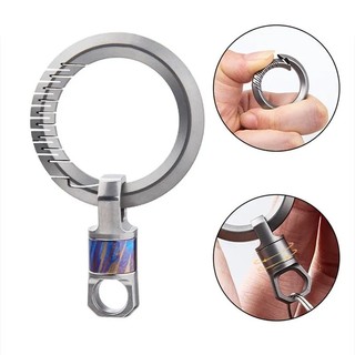 360 ° móc chìa khóa bằng hợp kim titan xoay được thông dụng cho xe hơi