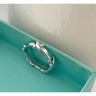 Mới! Nhẫn chữ thập bạc Tiffany 925s