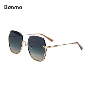 Boomo - Kính râm nylon kim loại - Kính râm nửa khung thời trang cao cấp - Chống tia cực tím