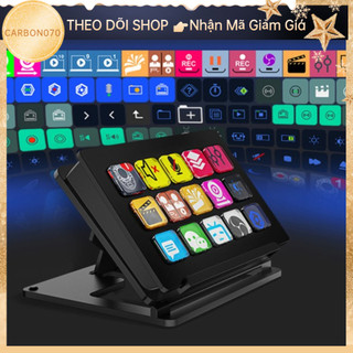 Bàn Phím Stream Dock 15 phím lập trình Kích hoạt hành động App Studio Bộ điều khiển macro cho OBS Twitch YouTube