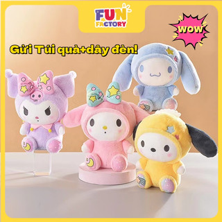 ℉UN FACTORY Kuromi Hoạt Hình Búp Bê Búp Bê Nhồi Bông Phong Cách Lolita