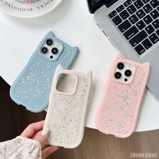 Ốp Điện Thoại Tai Mèo 3D Dễ Thương Hàn Quốc Cho iPhone 15 14 13 12 11 Pro Max 14 15 Plus Kawaii Ốp Lưng Chống Sốc Funda