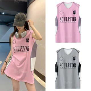 Áo thun bóng rổ Tanktop Unisex Dạo Phố Form Oversize Loose định dạng không tay Áo vest thời trang dành cho nam và nữ