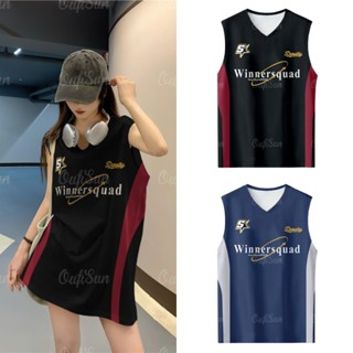  Áo thun bóng rổ Tanktop Unisex Dạo Phố Form Oversize Loose định dạng không tay Áo vest thời trang dành cho nam và nữ 