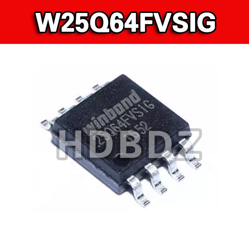 5pcs W25Q64 W25Q64FVSIG W25Q64FWSIG W25Q64FVSIQ W25Q64JVSIQ SOP-8 8M FLASH Chip nhớ IC SMD 25Q64 25Q